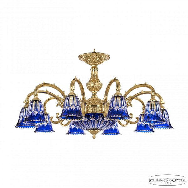 Люстра бронзовая 72209P/10/250 G P2 D Clear-Blue/H-1I