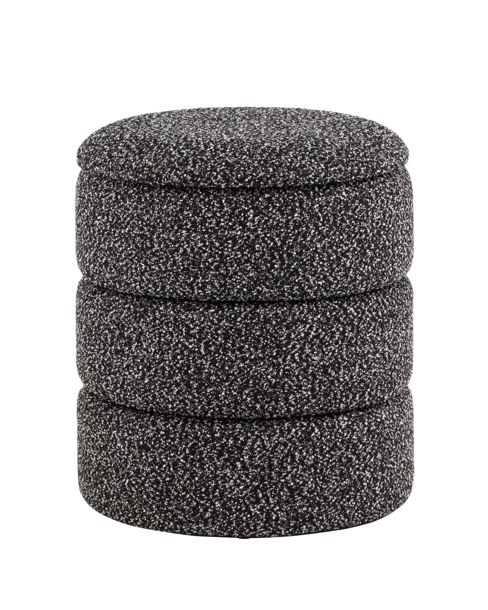 Пуф с ящиком Hive XS букле черный меланж Stool Group