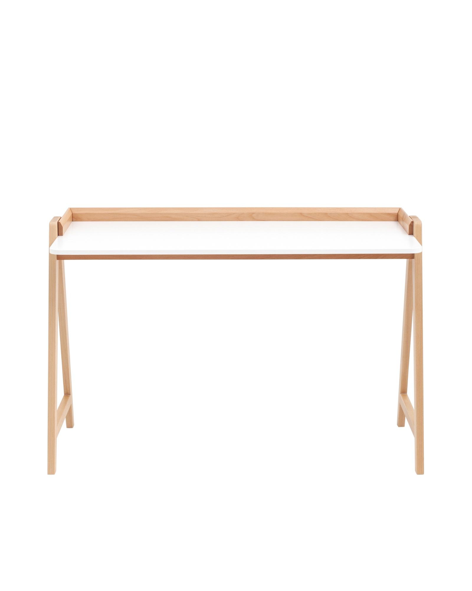 Стол письменный Pyramid 118*53 белый/светлое дерево Stool Group