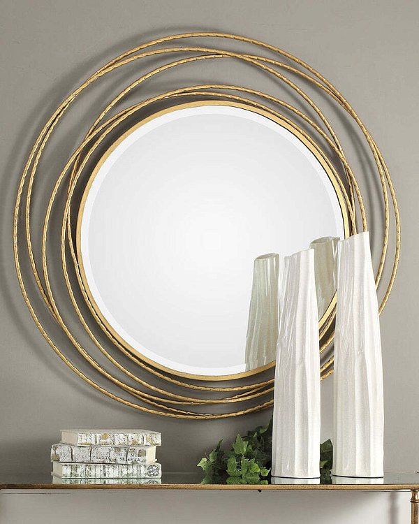 Круглое зеркало Трюдо Louvre Home LHMF945RJ