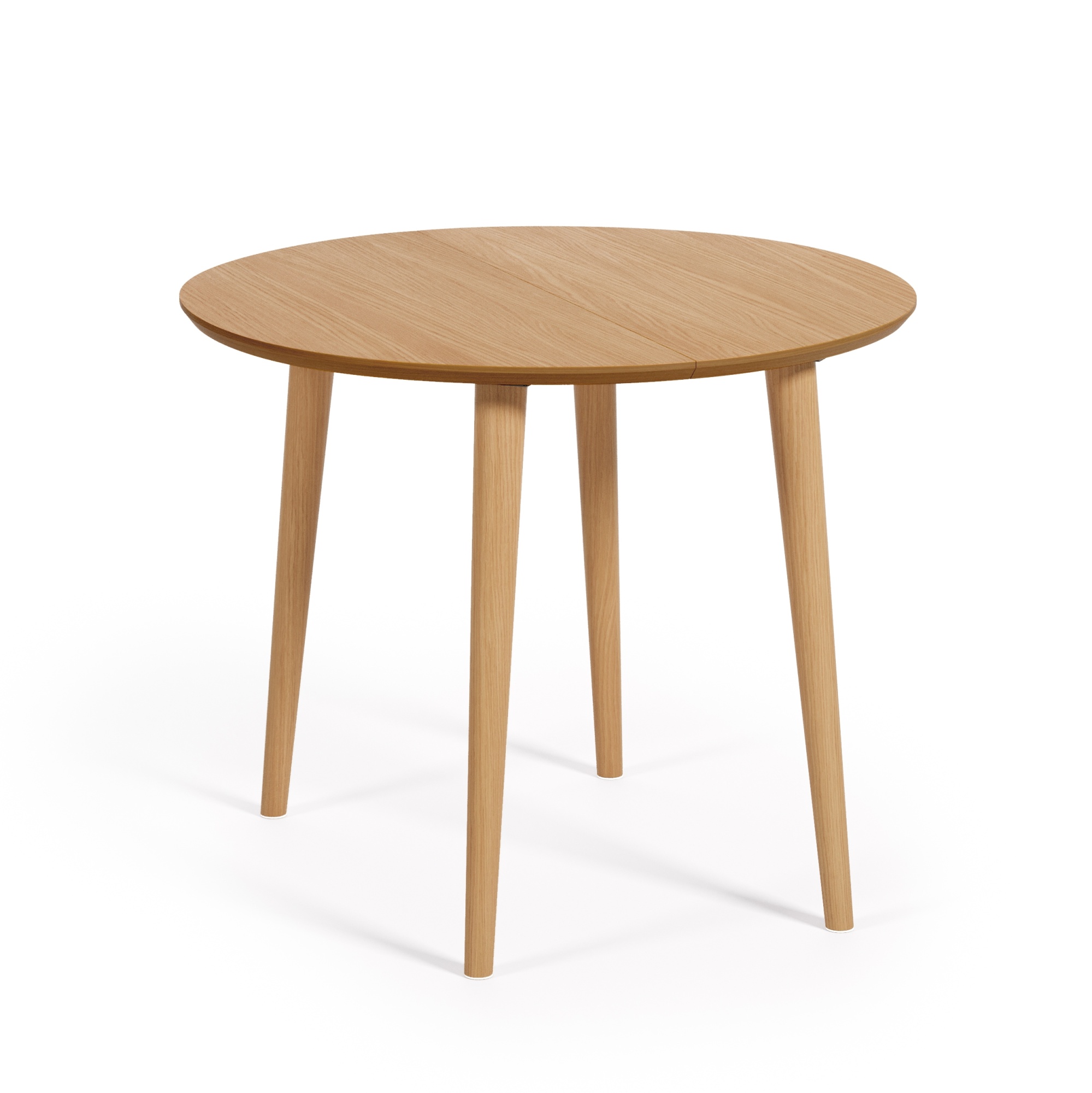 Oqui Раздвижной стол из шпона дуба и массива дерева 90 (170) x 90 см La Forma (ex Julia Grup)