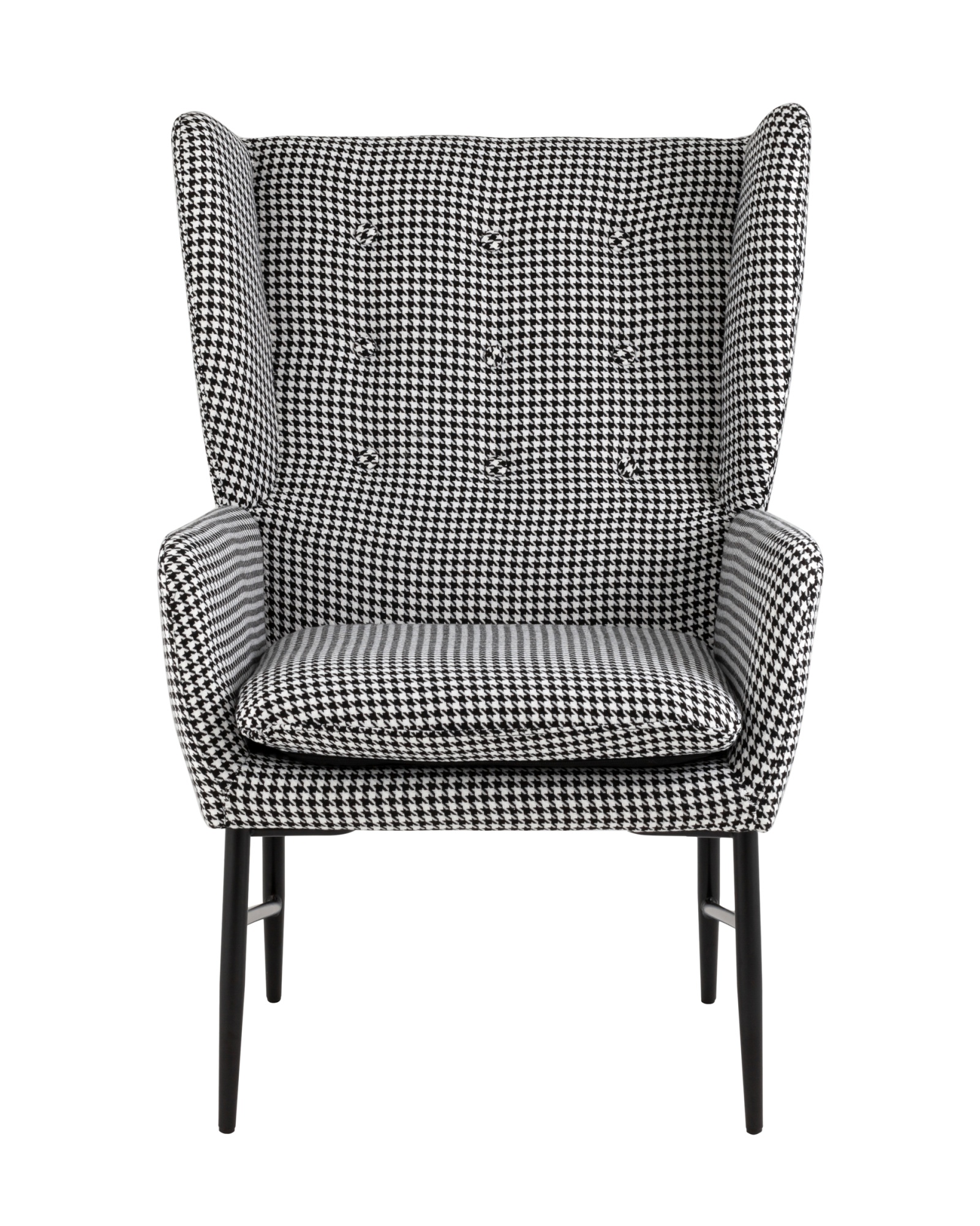 Кресло Мэйден гусиная лапка черно-белый Stool Group