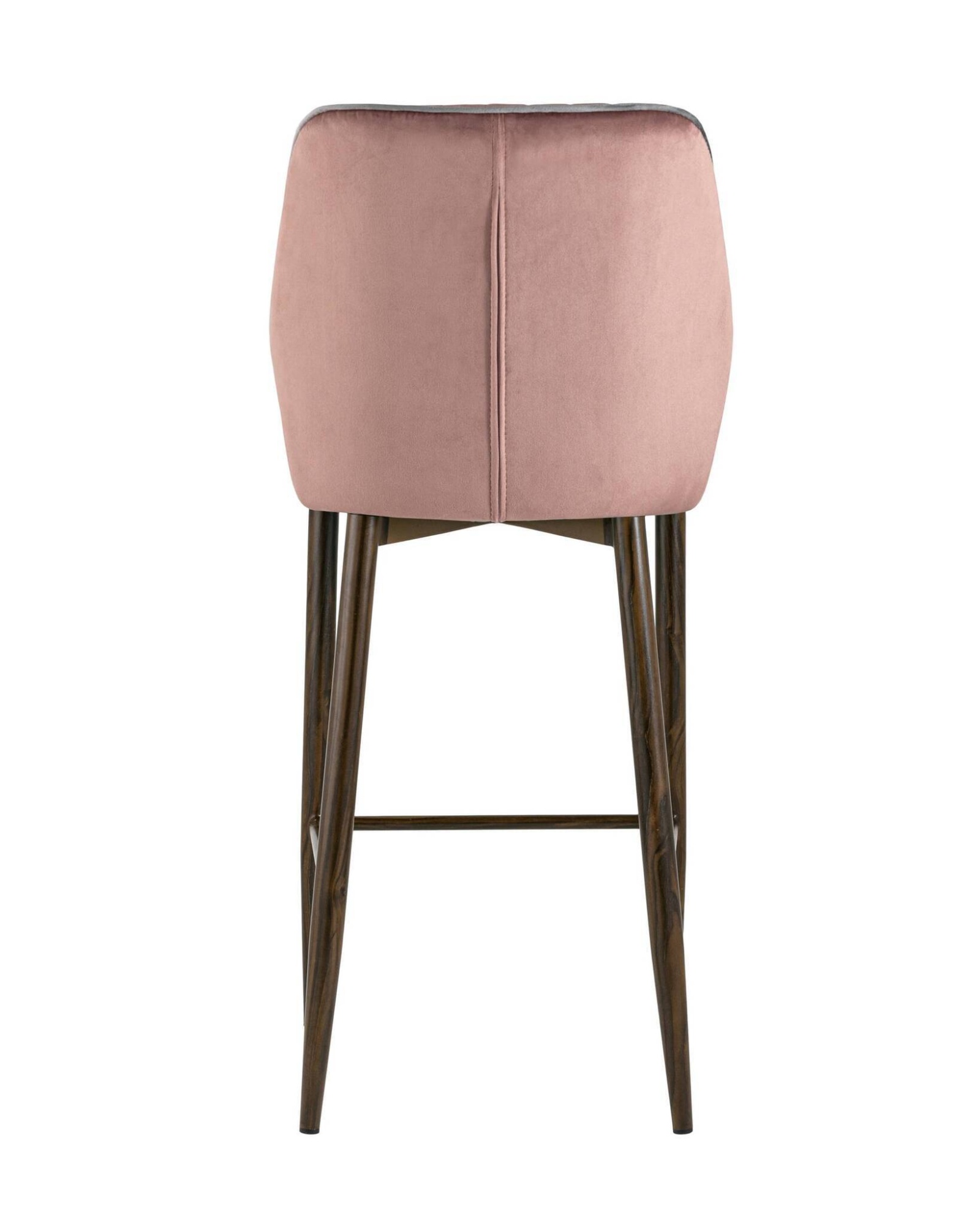 Стул полубарный Лоренс велюр пыльно-розовый Stool Group