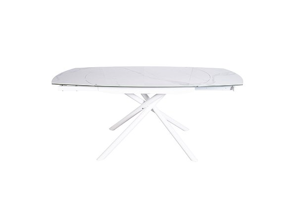 Стол обеденный раздвижной керамический белый Garda Decor 83MC-1957DT BEL