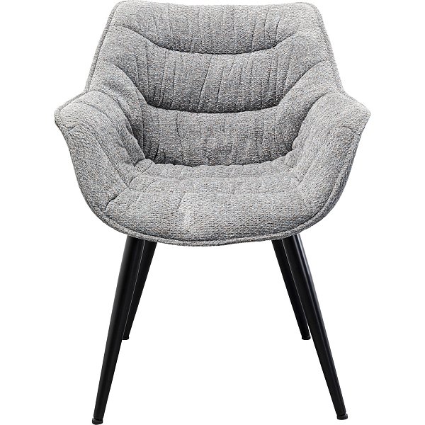 Стул с подлокотниками Thelma Melange Grey KARE 87725
