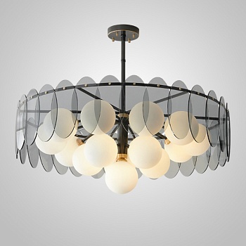 Потолочная люстра RASMIN D80 Black by ImperiumLoft