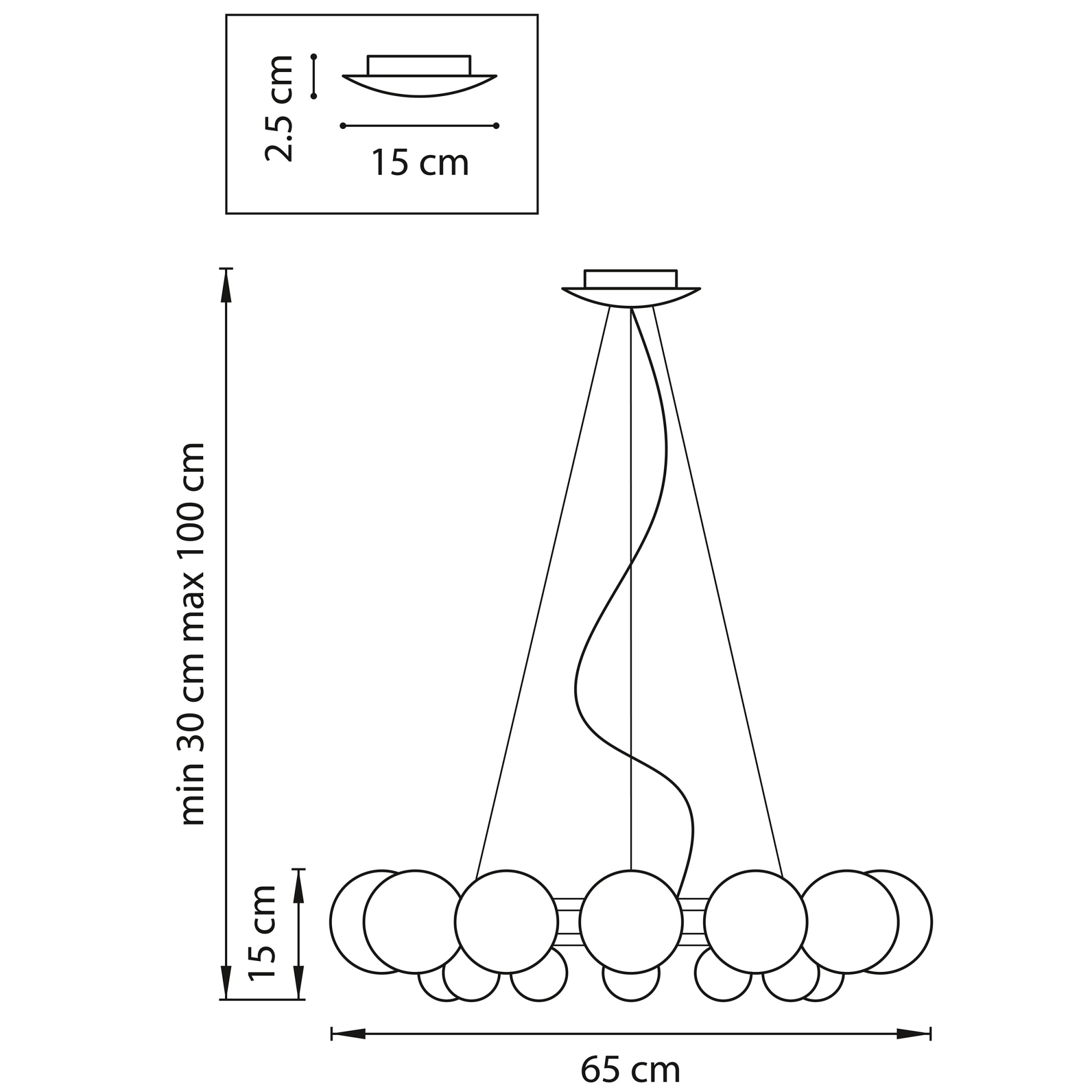Люстра кольцевого типа AZUMI by ImperiumLoft