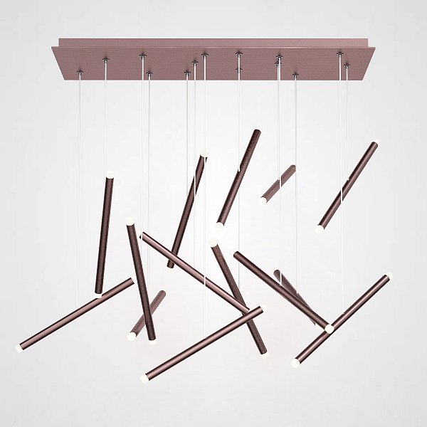 Люстра Dutti D0068 LED Chandelier Modern 14 Copper by ImperiumLoft