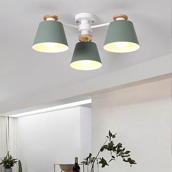 Люстра на штанге SCAD D66 Green by ImperiumLoft