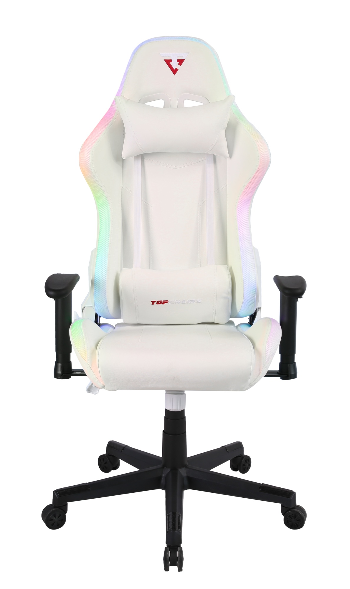 Кресло спортивное TopChairs GMM-080 белый на черной базе Stool Group