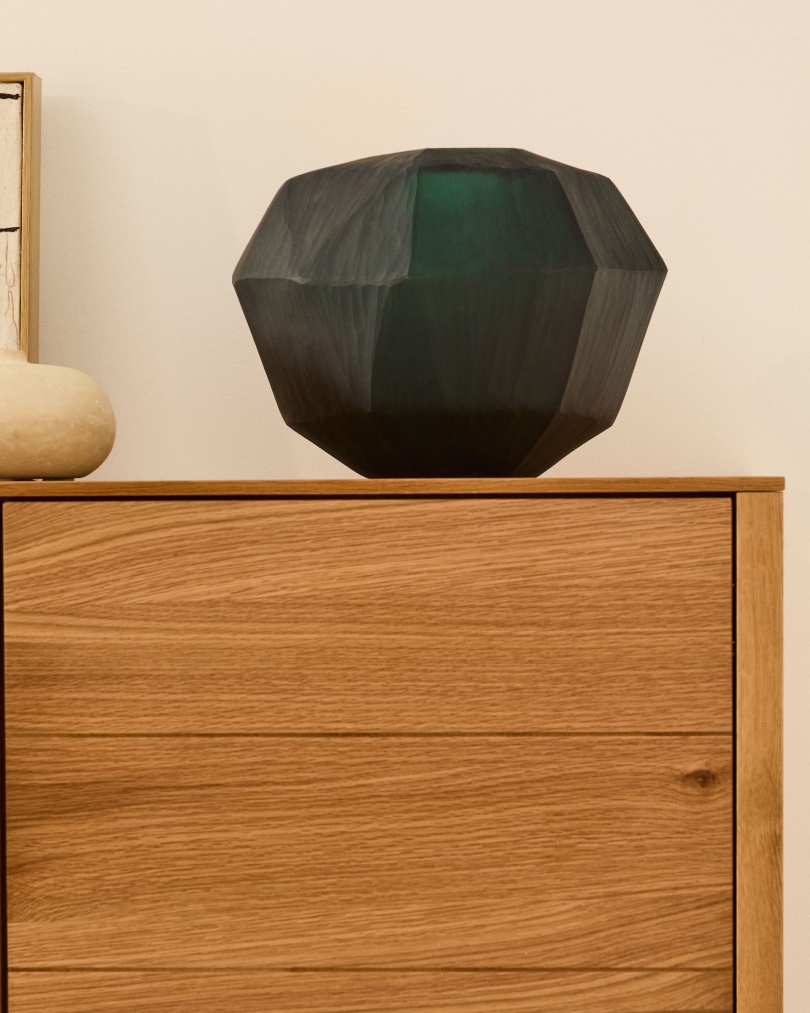 Ваза Geonix из зеленого стекла 22 см La Forma (ex Julia Grup)