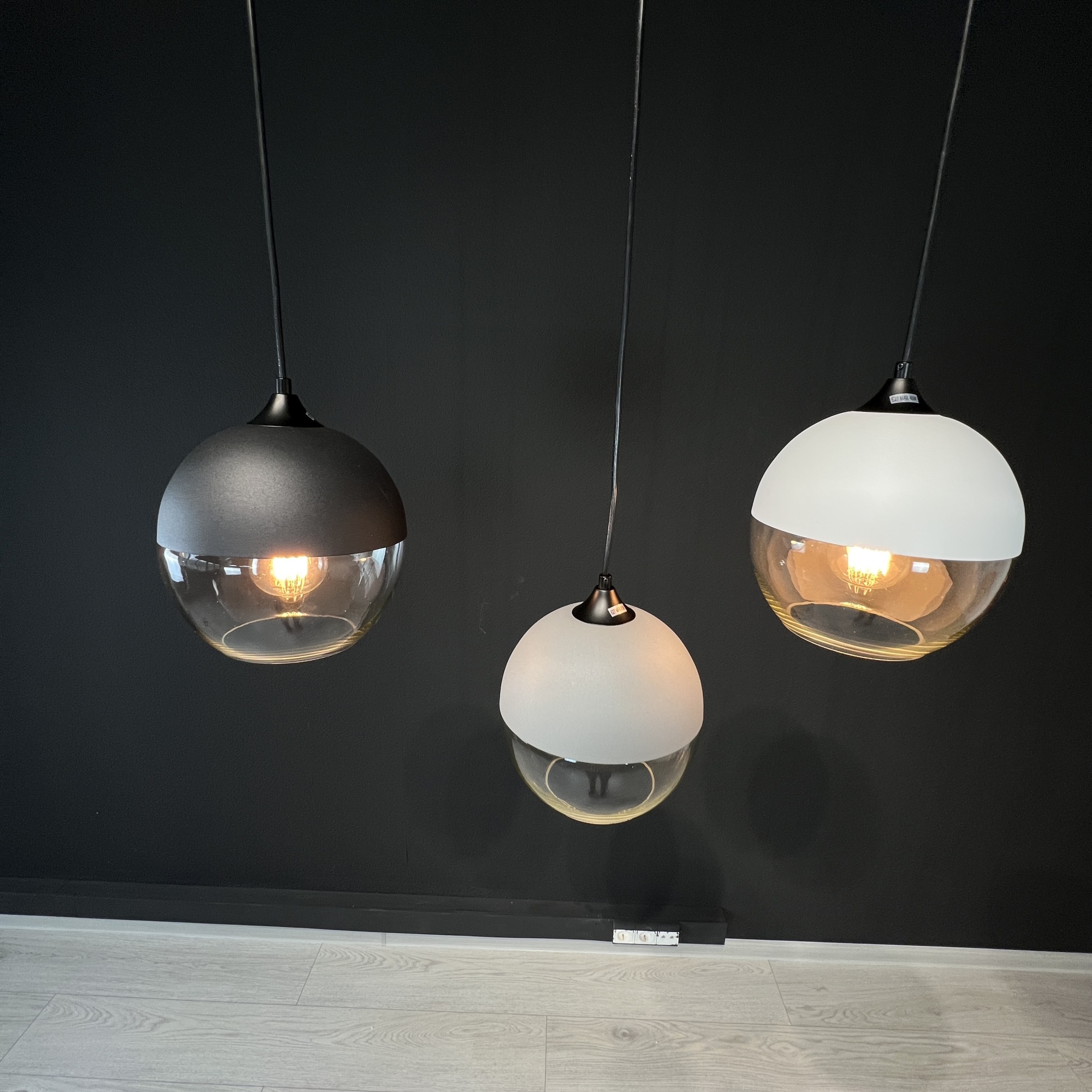 Подвесной Светильник Nord C D20 Black/Transparent By Imperiumloft