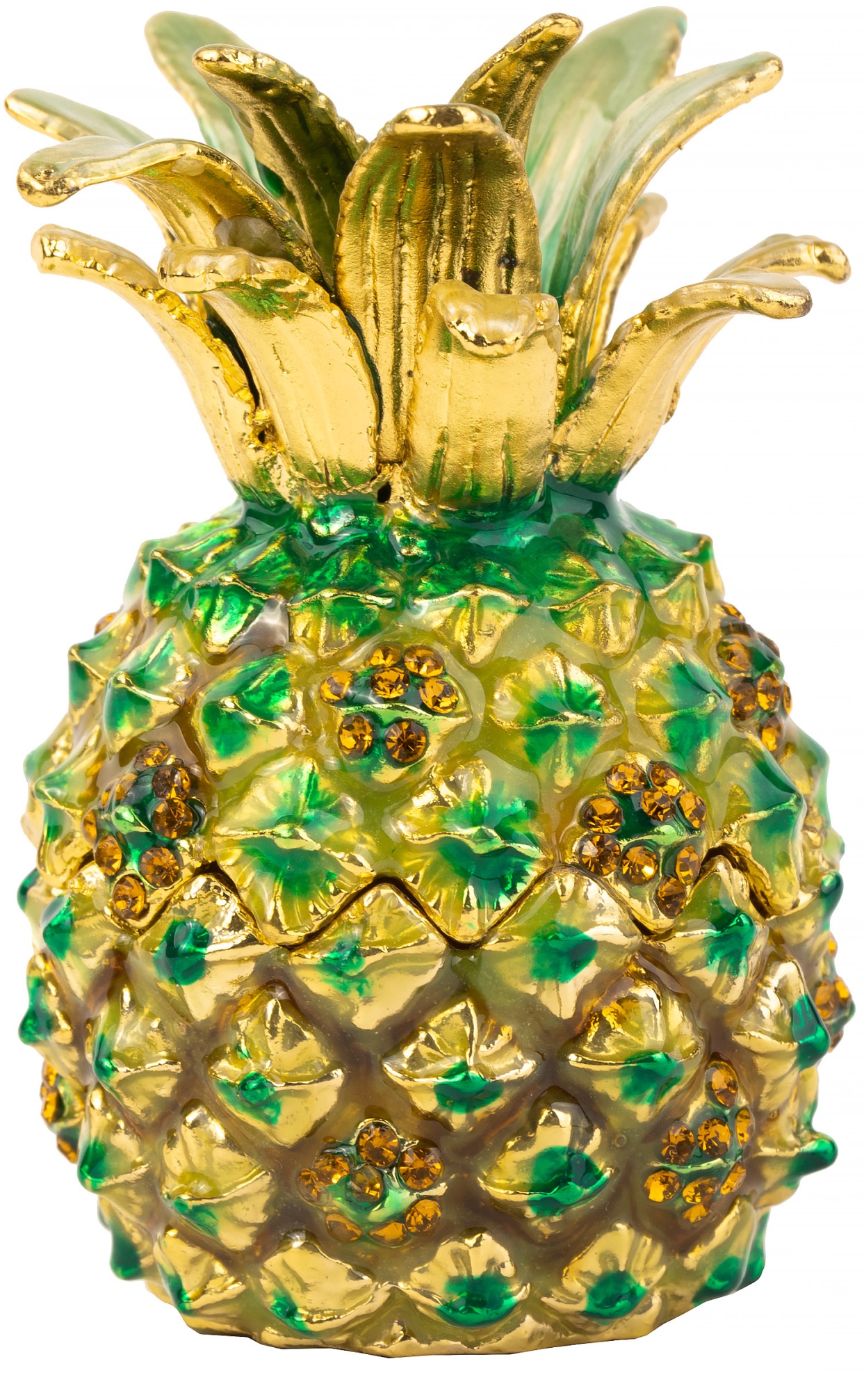 Шкатулка для драгоценностей со стразами Ананас Glasar 39-090