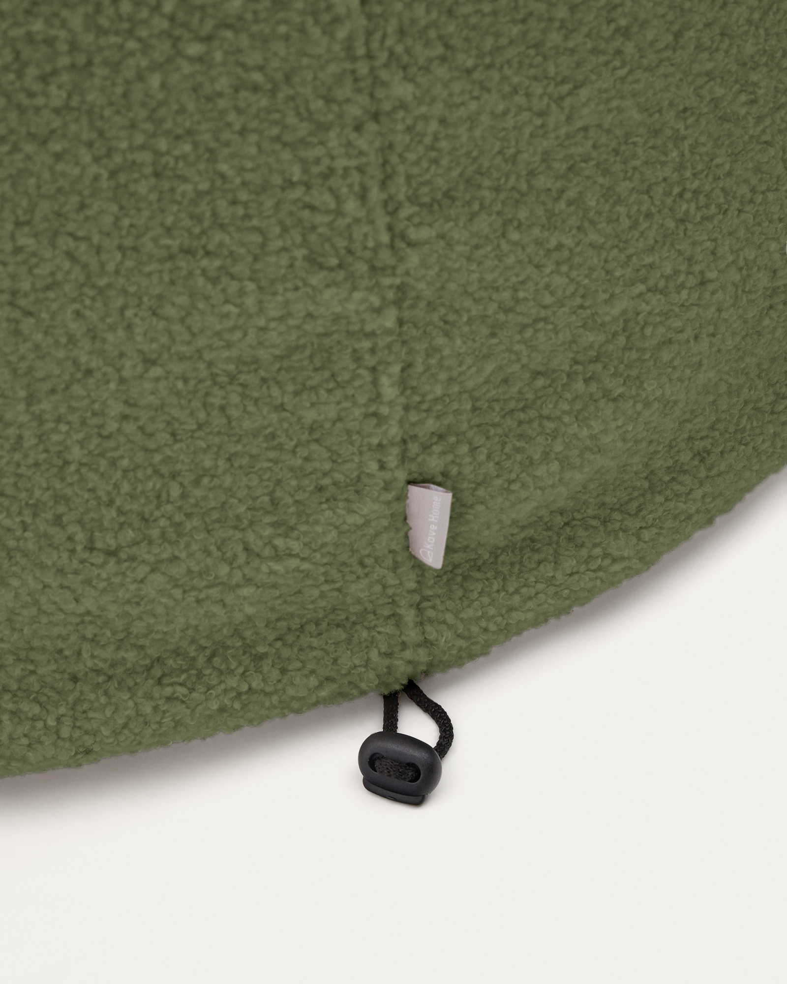 Чехол на пуф Kaeli из зеленого букле Ø 120 см La Forma (ex Julia Grup)