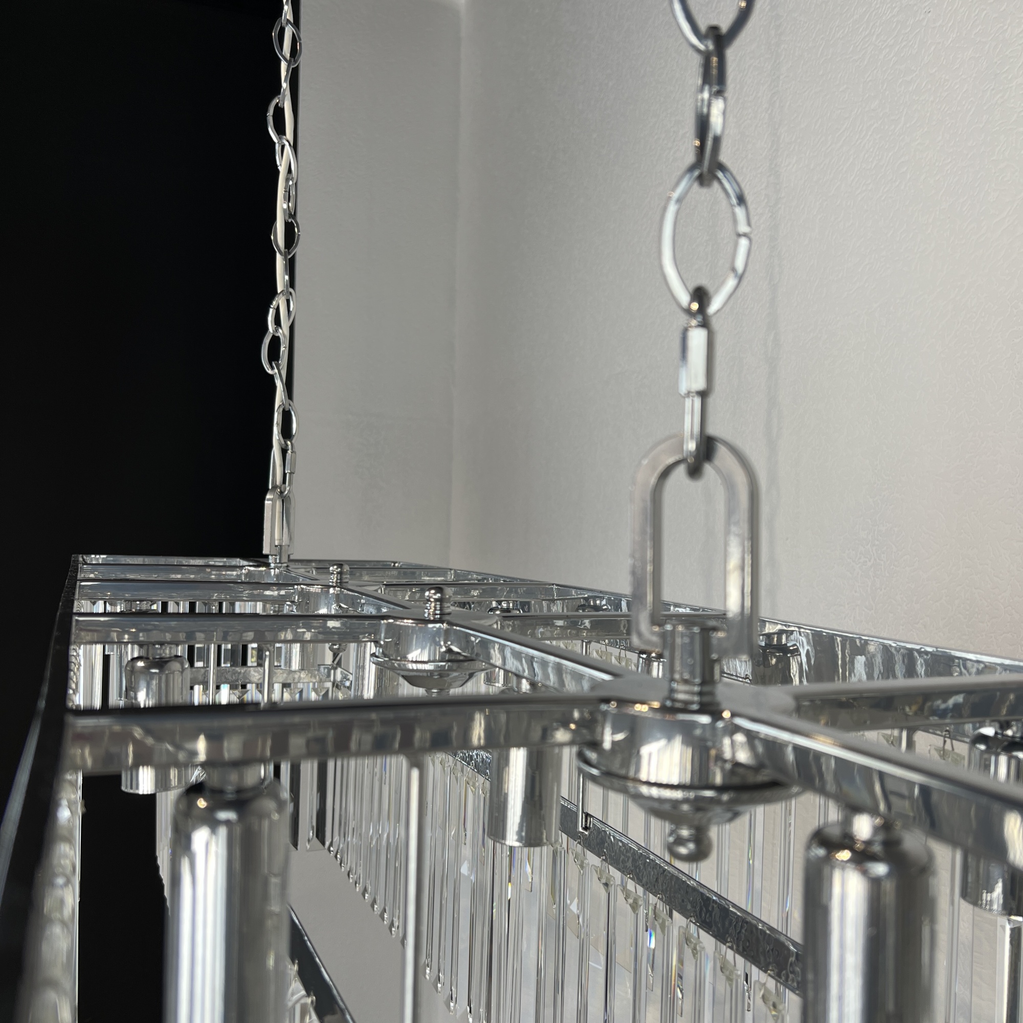 Люстра RH 1920S ODEON CLEAR GLASS FRINGE 120 chrome by ImperiumLoft