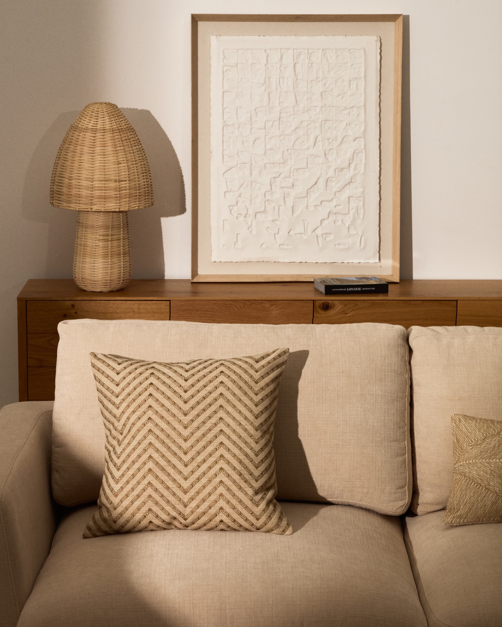 Olea Чехол на подушку из хлопка, бежевый, 50 x 50 см La Forma (ex Julia Grup)