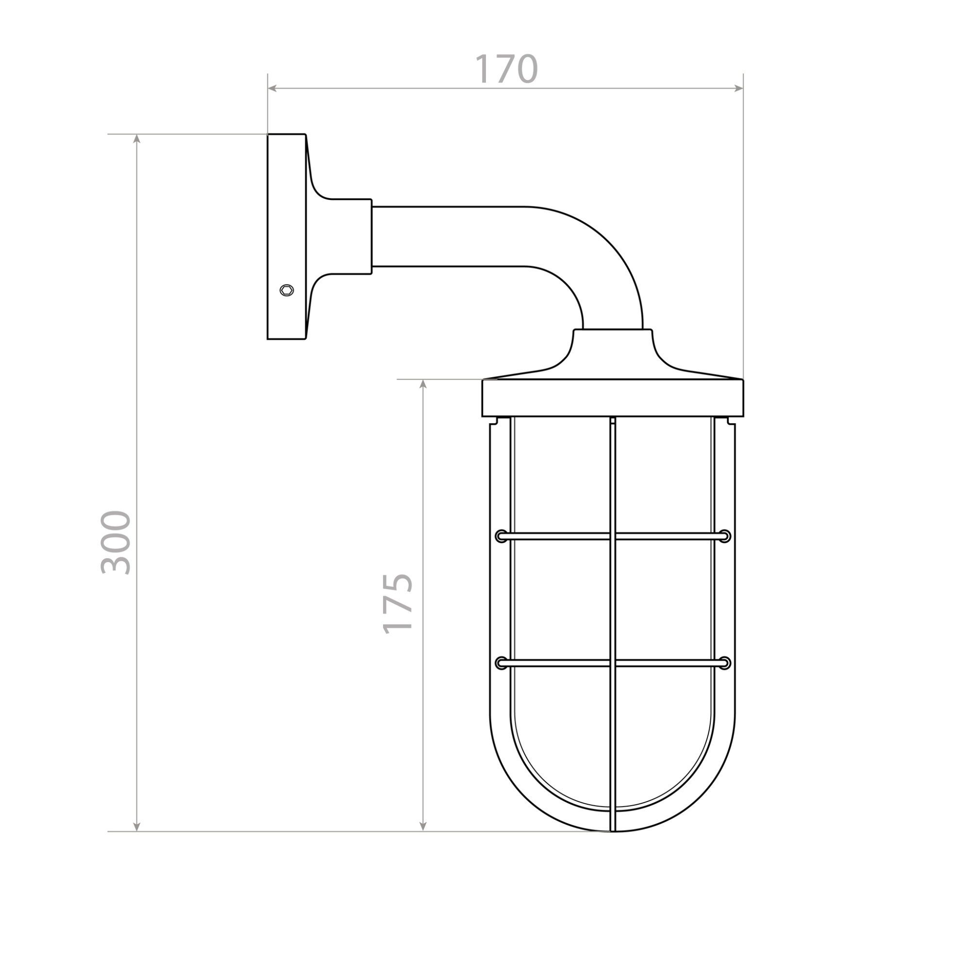 Настенный уличный светильник Covali WL-39971