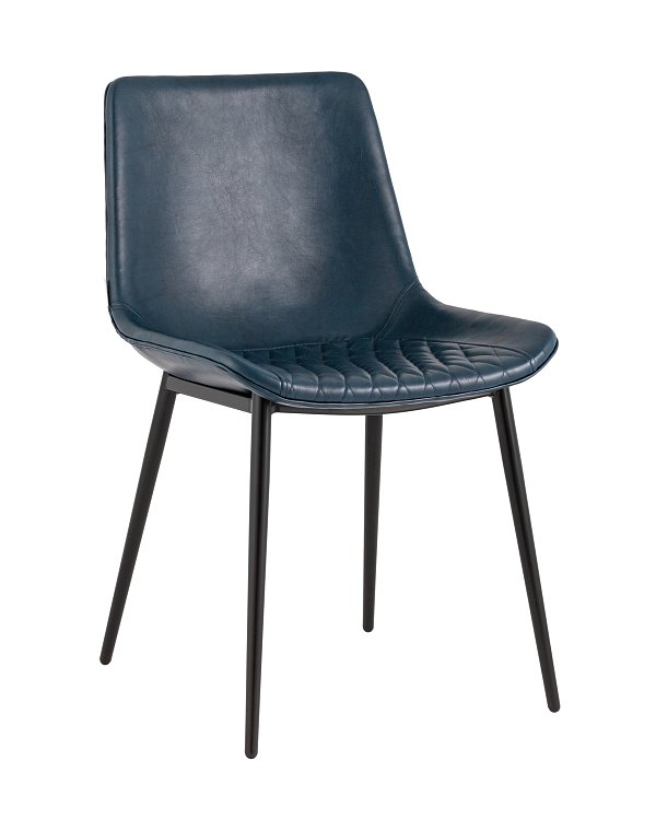 Стул Деймон экокожа тёмно-синий Stool Group