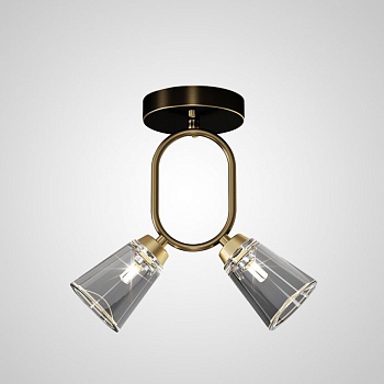 Потолочный светильник ADRIELL CH Brass Black by ImperiumLoft
