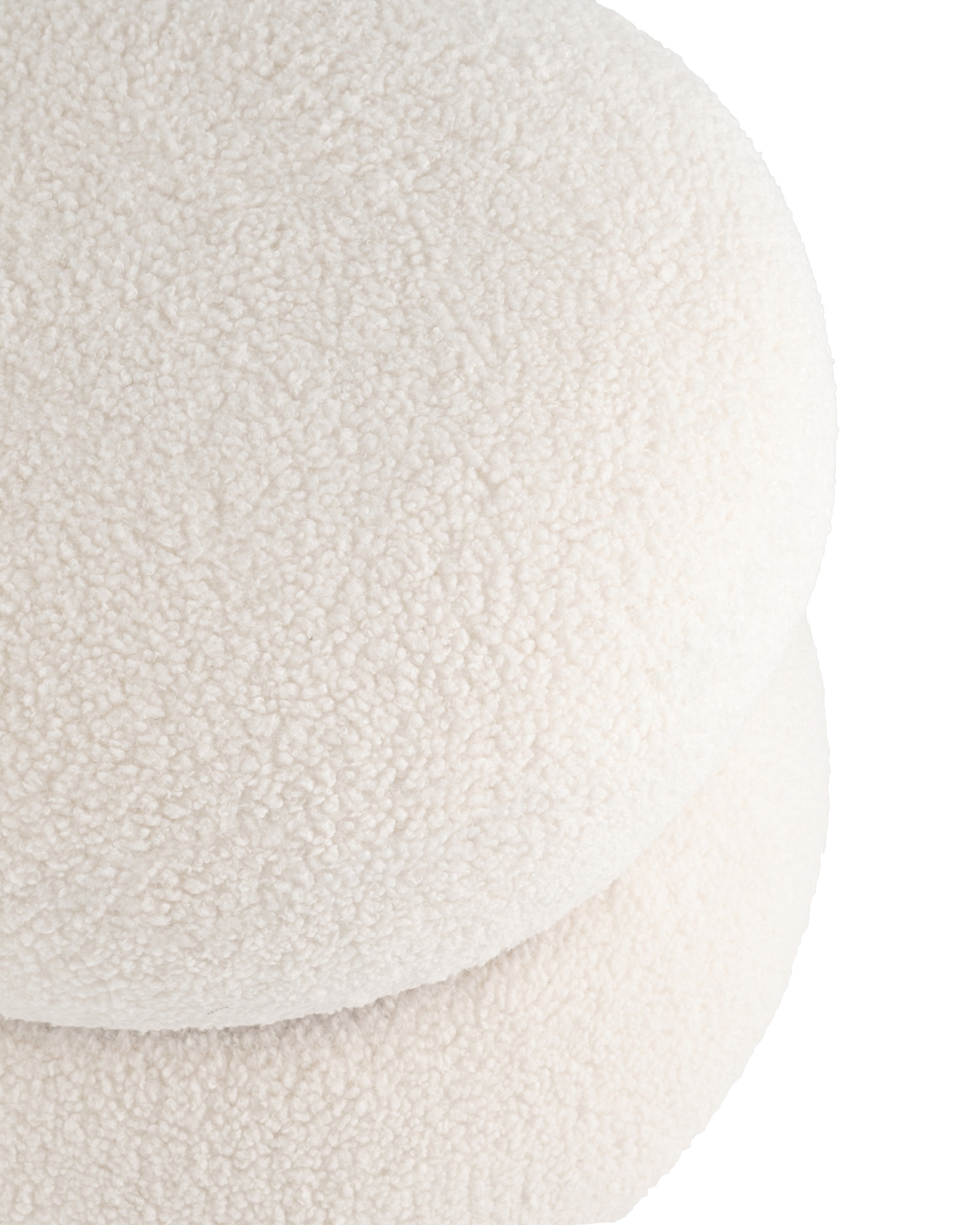 Пуф Полли S тедди белый Stool Group