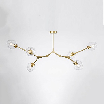 Люстра Адель Branching Bubble Chandelier L6 Brass Tinted by ImperiumLoft
