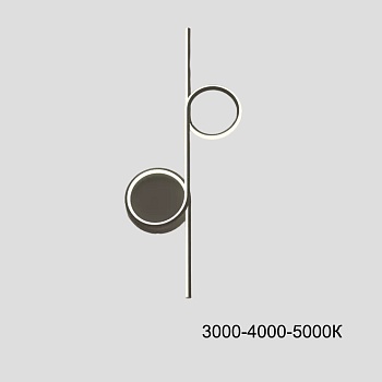 Настенный светильник DONATA B H60 Black Трехцветный свет by ImperiumLoft