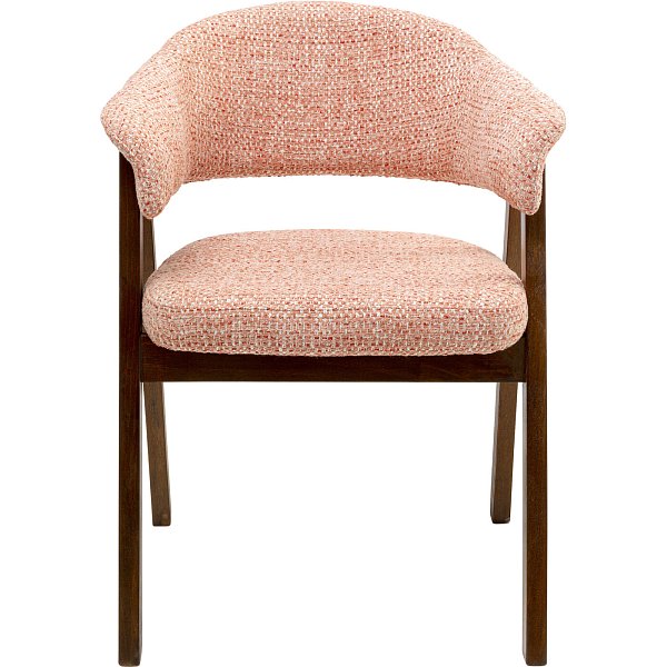 Стул с подлокотниками Jonte Boucle Coral KARE 71376