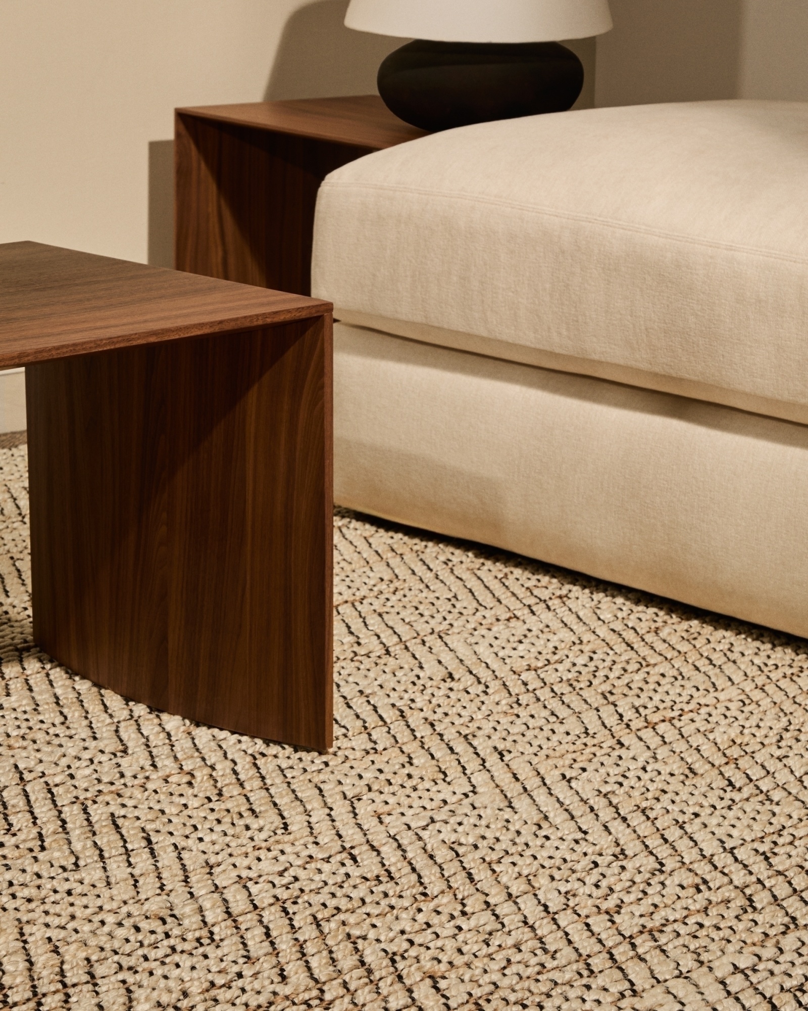 Arpe Бежевый жаккардовый ковер из джута 160 x 230 см La Forma (ex Julia Grup)