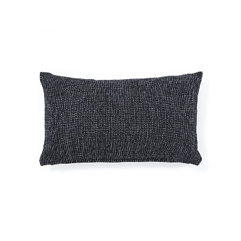 Чехол для подушки Tapla черный хлопковый 30 x 50 см La Forma (ex Julia Grup)