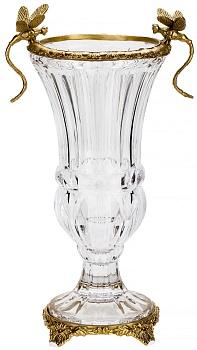 Ваза со стрекозами Glasar HGL323S/GLASS