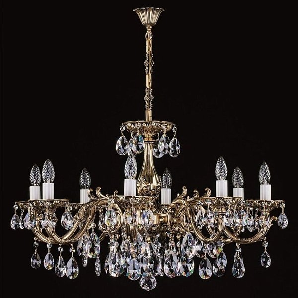 Люстра Artglass CR 0011/08/20 BRASS ANTIQUE CE