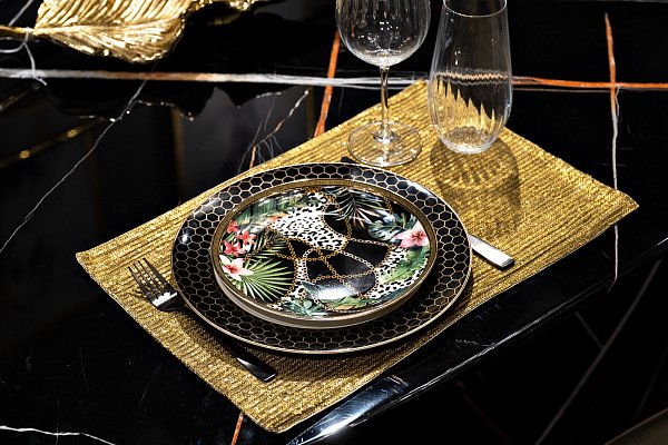 Текстильная подставка Аурум золотая Garda Decor 70SW-13602