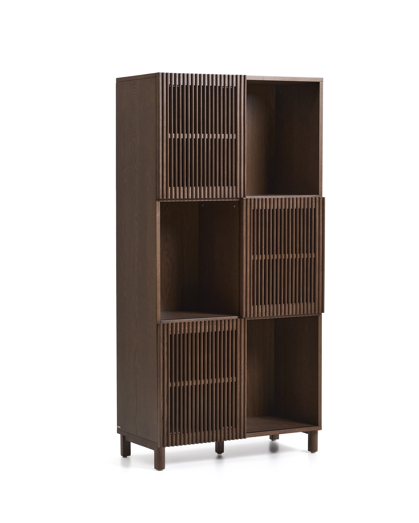 Стеллаж Beyla из ясеня с отделкой под орех La Forma (ex Julia Grup)