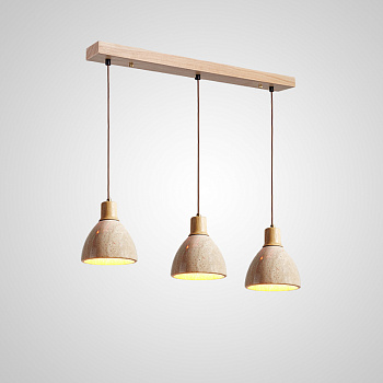 Подвесной светильник MELIUS TRIO B Light brown Планка by ImperiumLoft