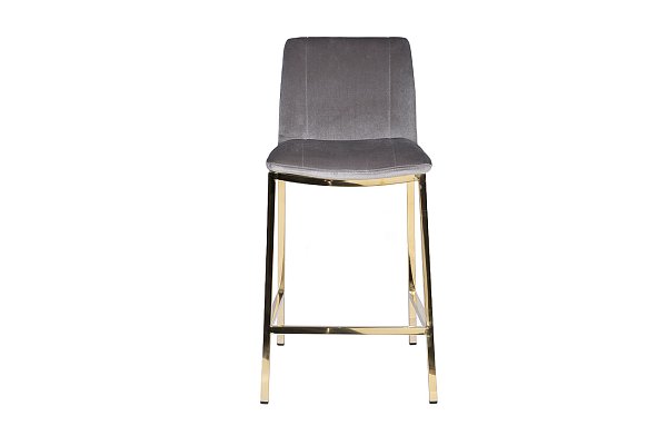 Стул барный велюровый серый Garda Decor 30C-DX-2091 GRE