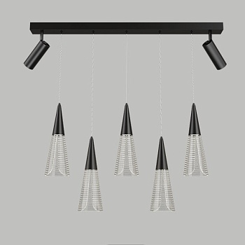 Подвесной светильник MANDORA B L5 Black by ImperiumLoft