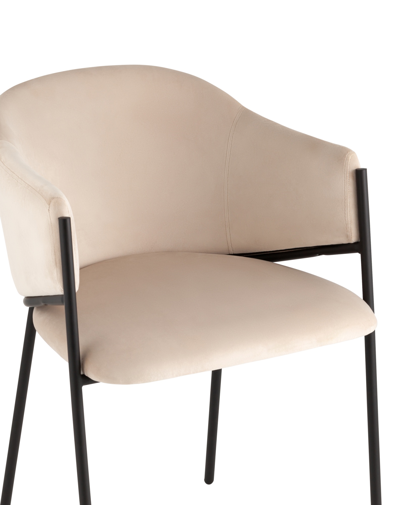 Стул Brace велюр молочный Stool Group