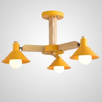 Люстра на штанге HORN B D68 Yellow by ImperiumLoft