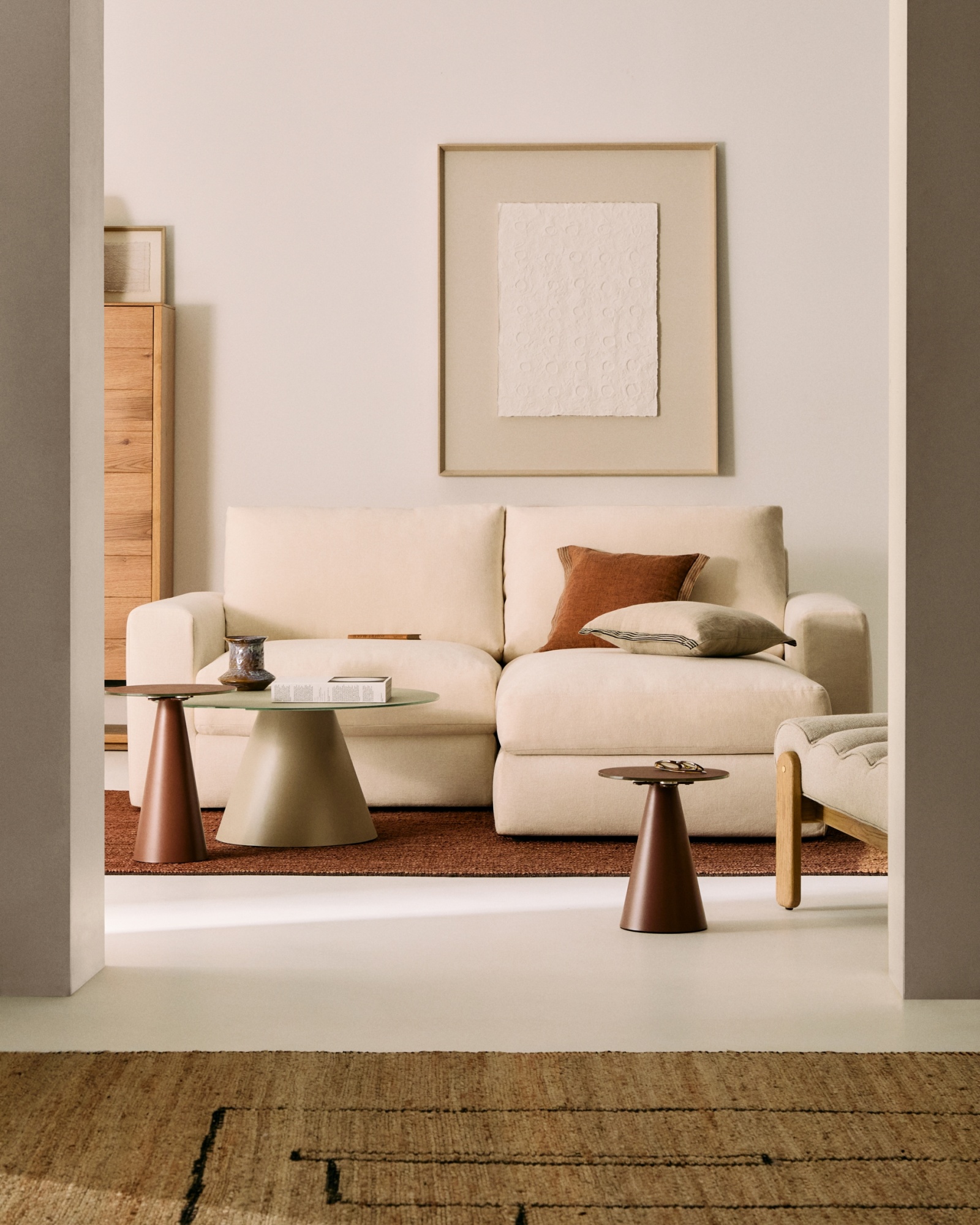 Alea 3-местный модульный диван с правым шезлонгом и съемным чехлом 220 см La Forma (ex Julia Grup)