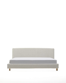 Кровать Valma из жемчужного шенилла со съемным чехлом для матраса 180 x 200 см La Forma (ex Julia Grup)