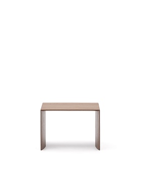 Litto Приставной столик из шпона ореха натурального цвета 55 x 40 см La Forma (ex Julia Grup)