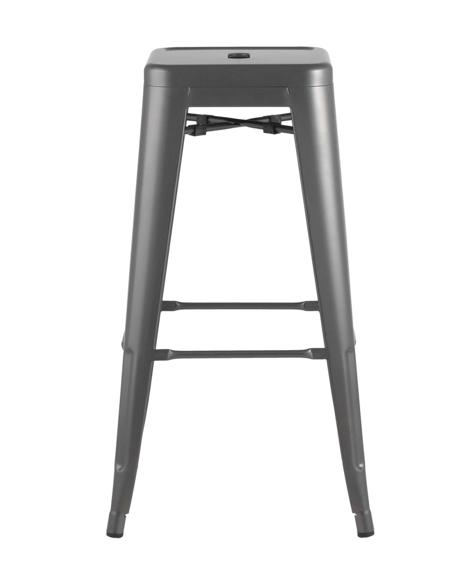 Стул барный TOLIX серебристый матовый Stool Group