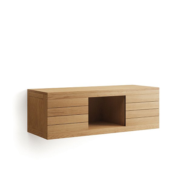 Kenta Мебель для ванной из массива тика с натуральной отделкой, 120 x 45 см La Forma (ex Julia Grup)