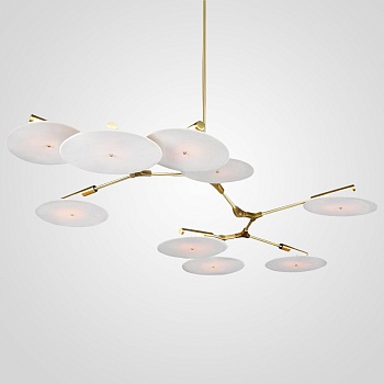 Люстра Адель Branching With Porcelain Disc BD 9 by ImperiumLoft