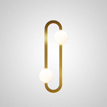 Настенный светильник DIKA L2 Brass by ImperiumLoft