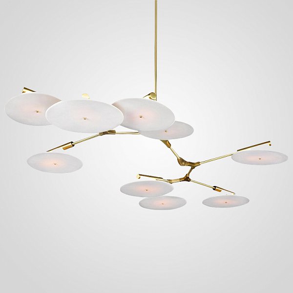 Люстра Адель Branching With Porcelain Disc BD 9 by ImperiumLoft
