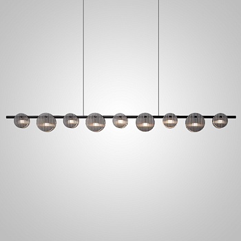 Реечный, рядный светильник RUTGER LONG L170 Black by ImperiumLoft