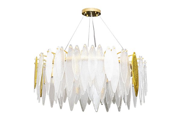 Люстра Venetto стеклянная/золото Garda Decor K2FTB010R-80A
