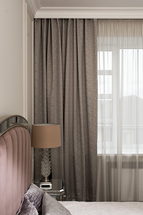 Портьера Gloss беж 275*260 Garda Decor 121GD-00026