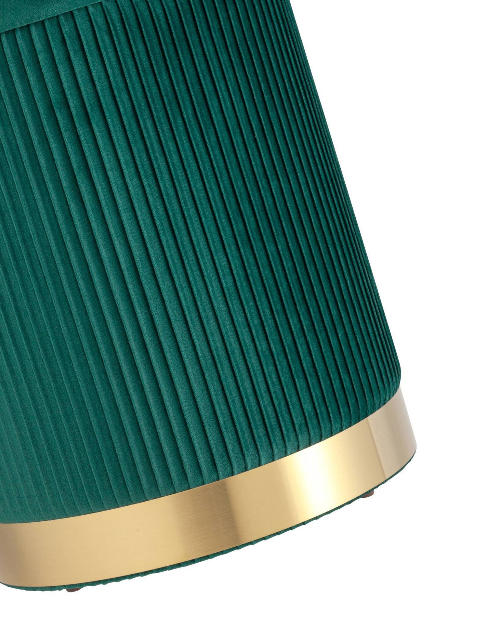 Пуф Шарлотта с ящиком велюр зеленый Stool Group